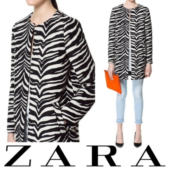 Zara Jackets \u0026 Coats | Xs Zara Zebra 